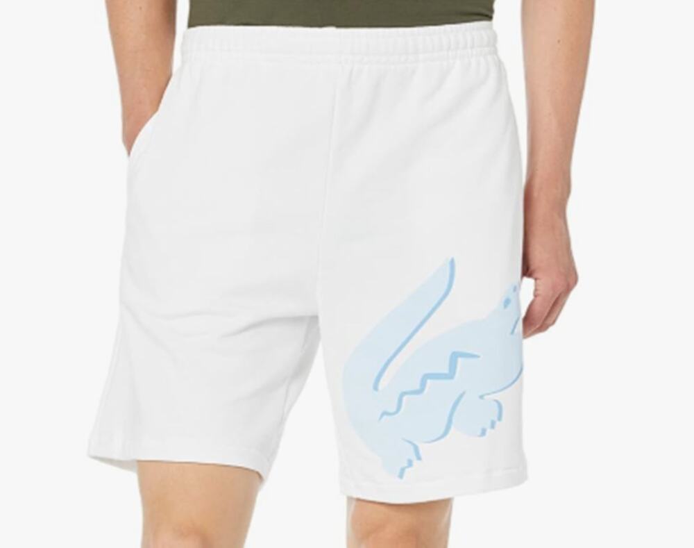 Lacoste Large Summer Croc Shorts White 3XL
